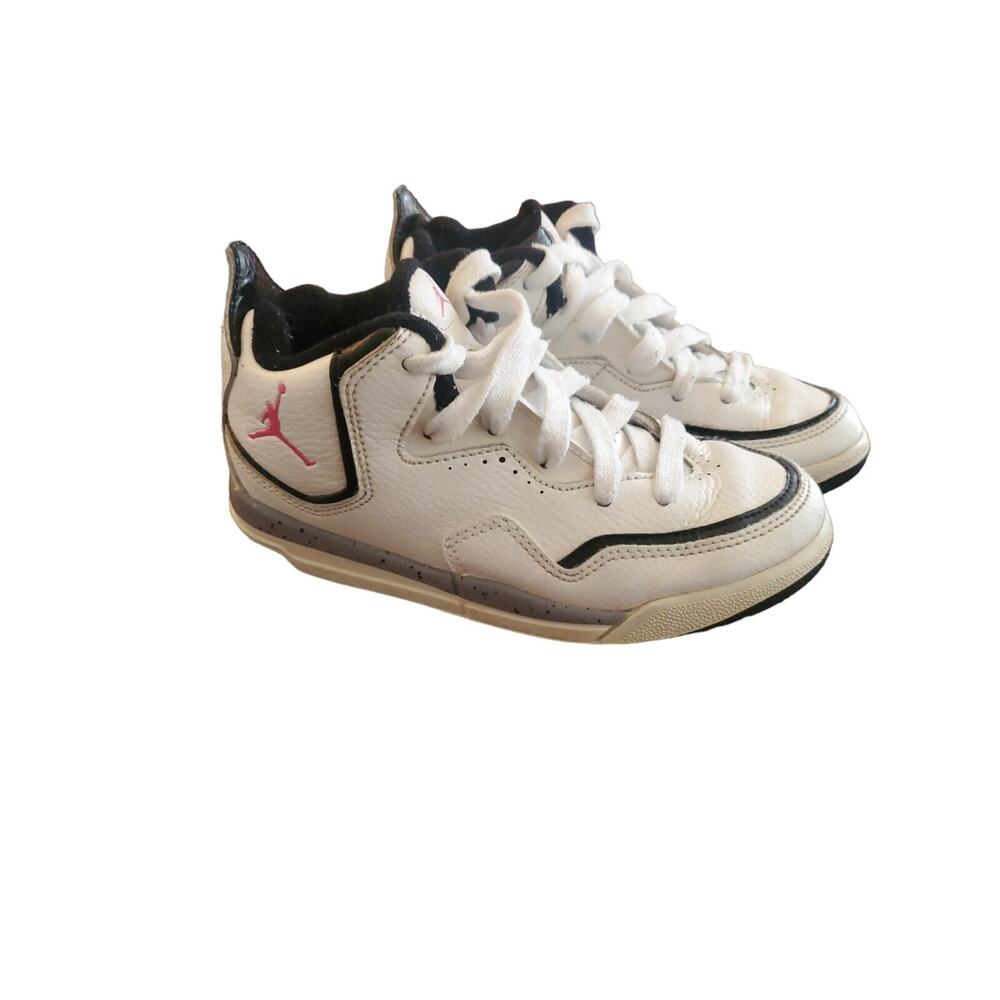 Nike Air JORDAN Sneakers Size 13C- White, Gray & Pink 454014-105